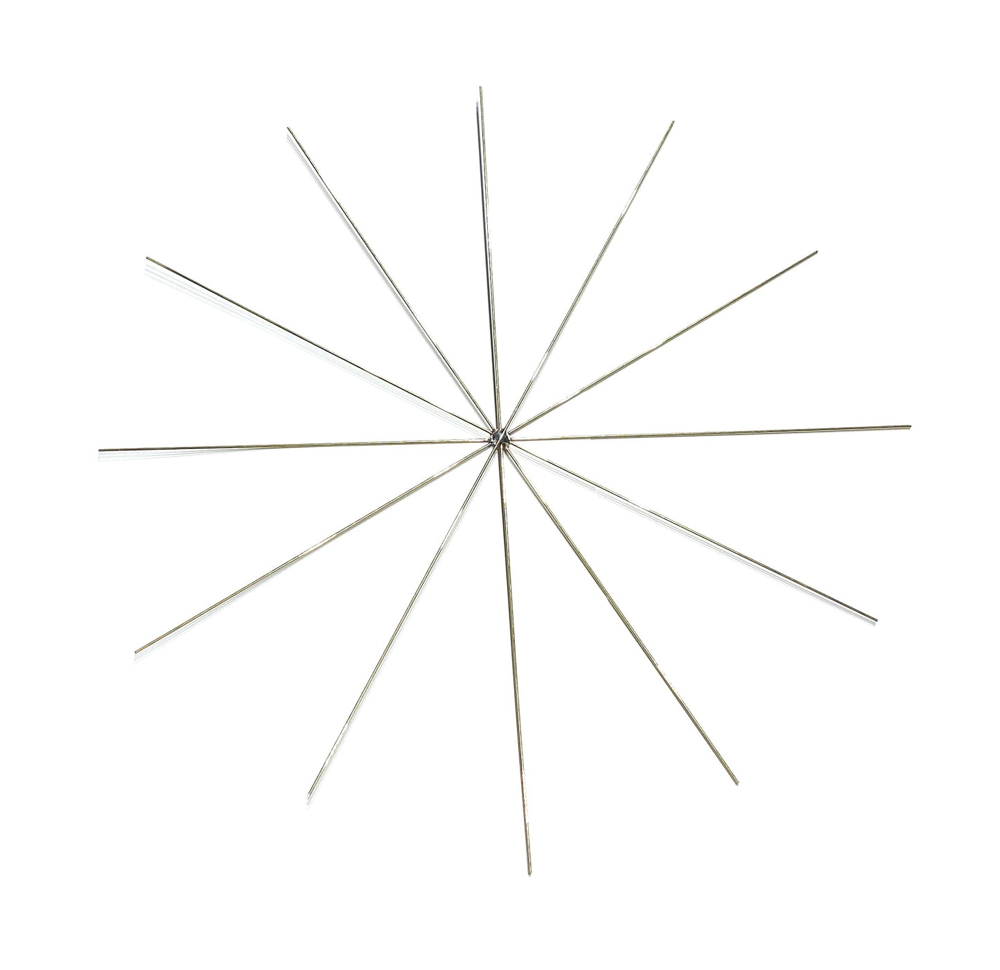 5 Drahtsterne - 20 cm , 12 - strahlig , Draht 0,7 mm