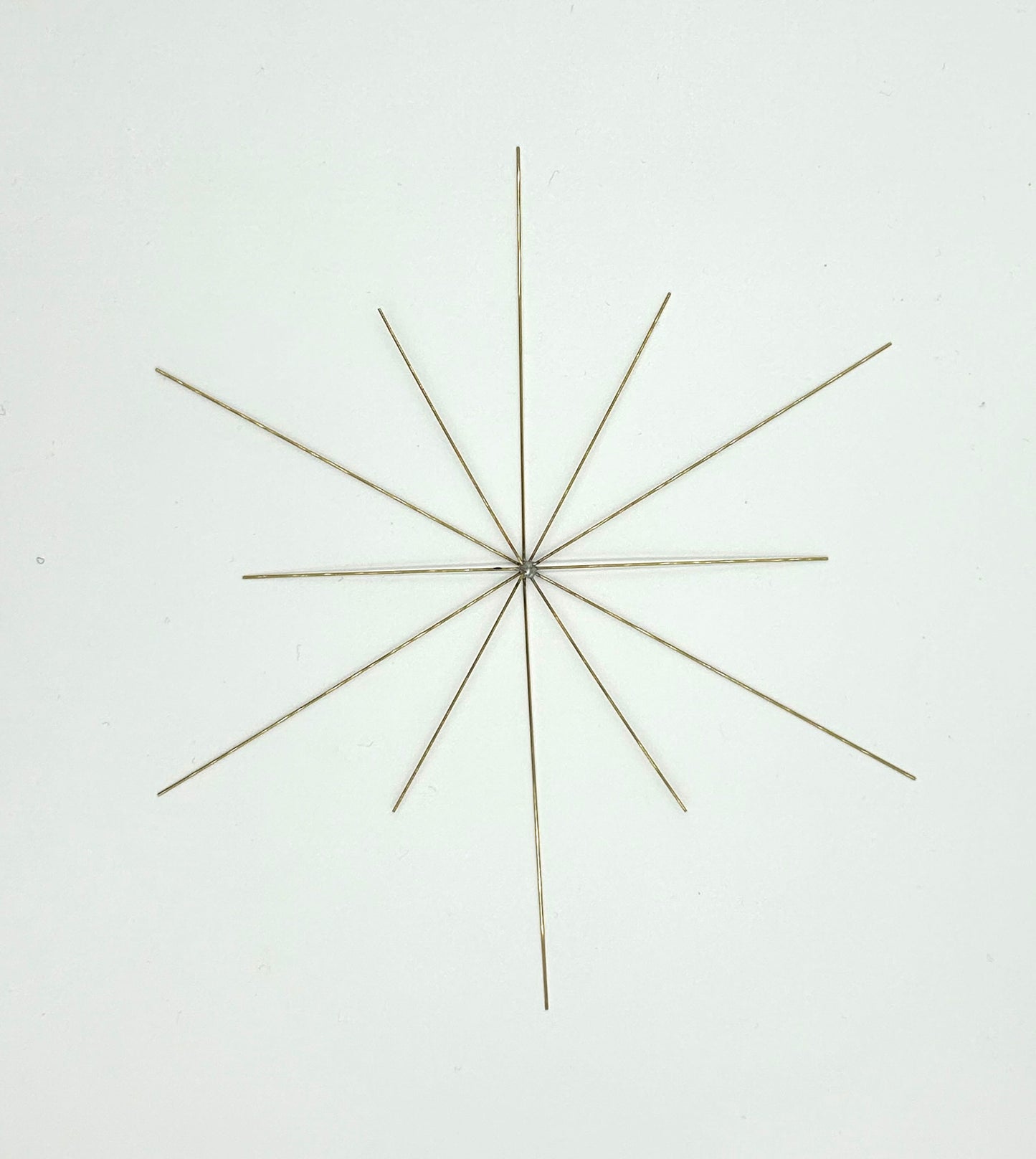 Drahtsterne 12 - strahlig 5 / 8 / 10 / 15 / 20 cm - Draht 0,5 / 0,7 mm