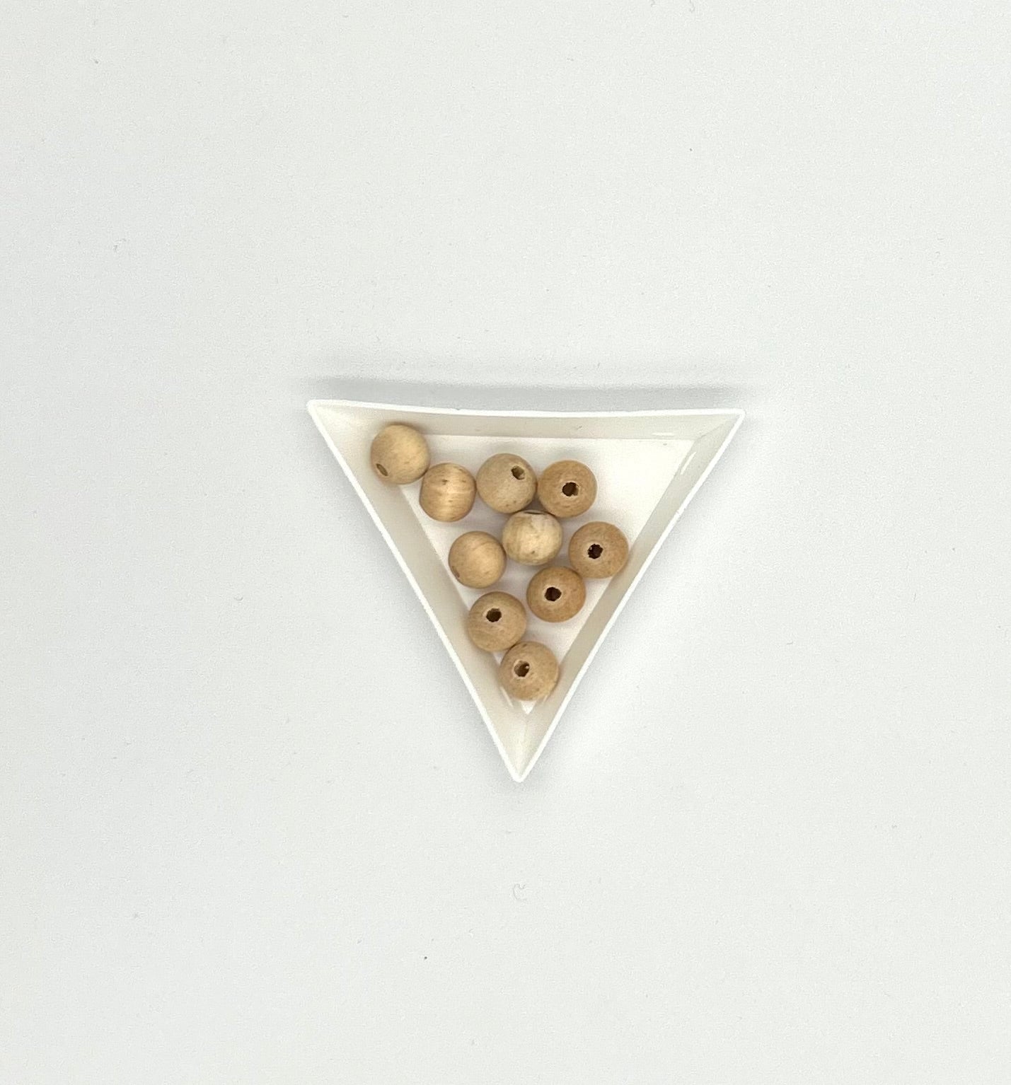 50 Stück natürliche, gewachste Holzperlen,10 mm, Loch 2,5 mm,Perlen Kette
