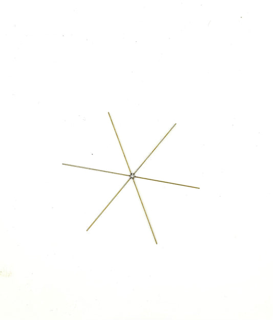 Drahtsterne , 6 - strahlig  5, 8, 10, 15 oder 20 cm  -  Draht 0,5mm / 0,7mm