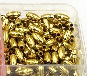 Oliven Acrylperlen 3x6 und 6x12mm Farbwahl