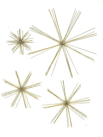 Drahtsterne Set  , 40 - teilig , 5 / 8 / 10 / 15 / 20 cm