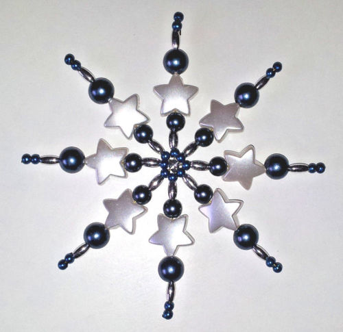 Perlensterne Bastelset - Auswahl Perlen Sterne Drahtsterne Set Schmuck Deko