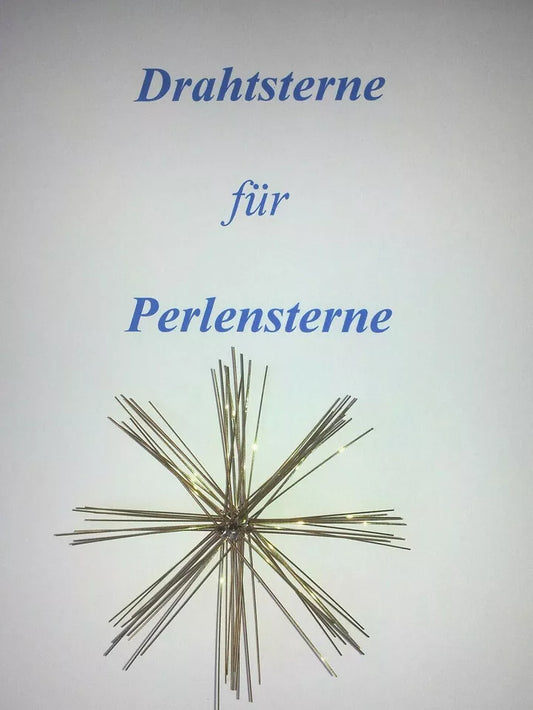 50 Drahtsterne - 5 / 8 / 10 oder 15 cm - Perlensterne - Draht - Sterne wire pearl star